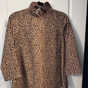 Tuckernuck Tan Cream Boxy Blouse